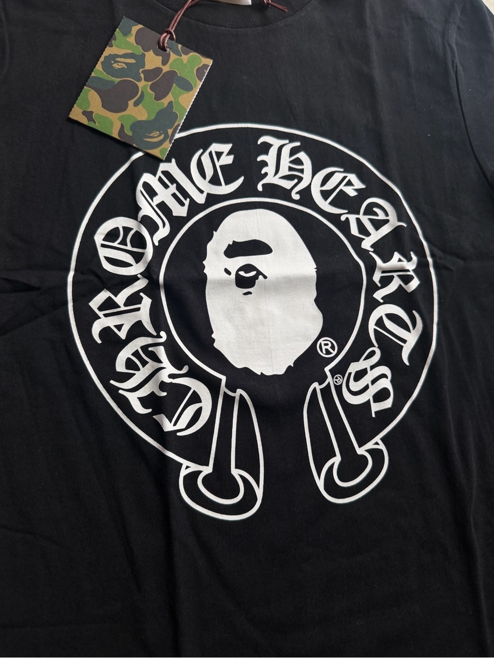 Chrome X Bape Black T Shirt - Picture 2 of 5